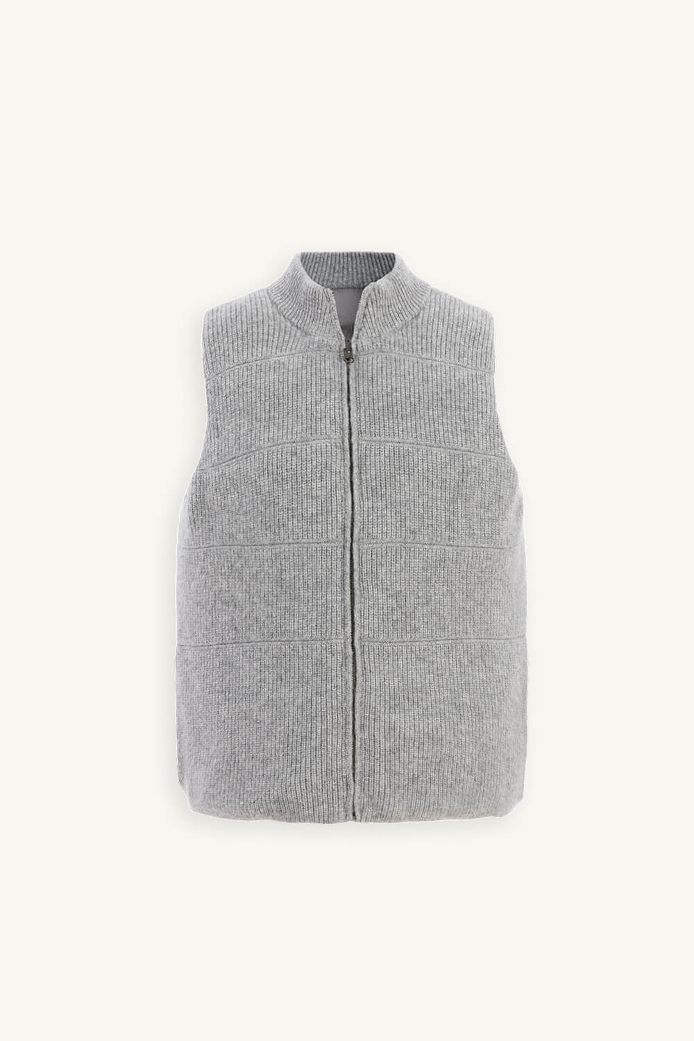 front 100%羊絨雙面穿鵝絨背心